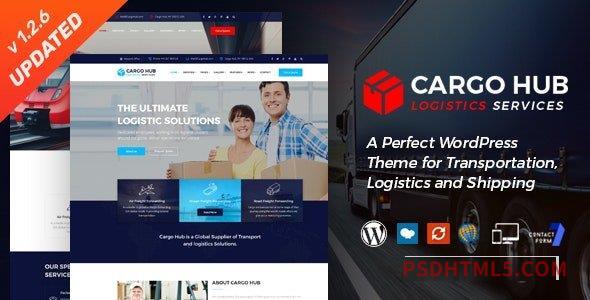 Cargo HUB v1.2.6 – Transportation and Logistics wordpress主题-WordPress Theme-尚睿切图网