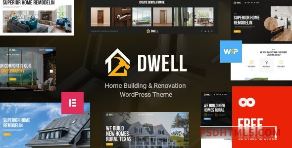 Dwell v1.0.0 – Home Building – Renovation wordpress主题-WordPress Theme-尚睿切图网