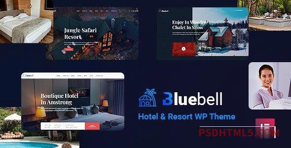 Bluebell v1.3 - Hotel - Resort wordpress主题-WordPress Theme-尚睿切图网