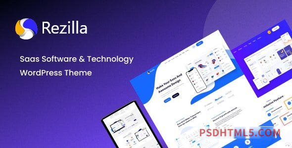 Rezilla v1.0.0 – SaaS Software – Technology wordpress主题-WordPress Theme-尚睿切图网