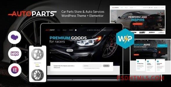 Autoparts v1.5.8 - Car Parts Store - Auto Services wordpress主题-WordPress Theme + Elementor-尚睿切图网