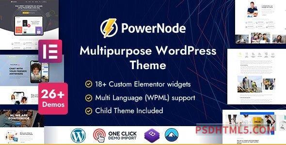 PowerNode v1.3.2 - Multipurpose wordpress主题-WordPress Theme-尚睿切图网