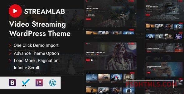 Streamlab v2.0.9 – Video Streaming wordpress主题-WordPress Theme-尚睿切图网