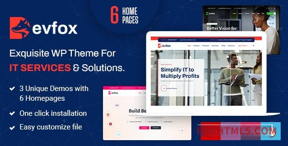 DevFox v1.6 - IT Solutions and Services wordpress主题-WordPress Theme + RTL-尚睿切图网