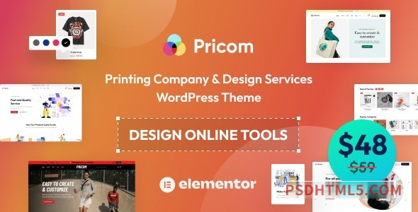 Pricom v1.3.7 – Printing Company – Design Services wordpress主题-WordPress theme-尚睿切图网