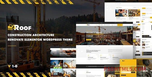 TheRoof v1.0.5 – Construction And Architecture wordpress主题-WordPress Theme-尚睿切图网