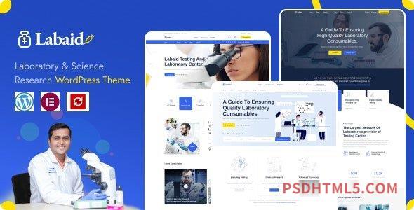 Labaid v1.0.1 - Laboratory - Science Research wordpress主题-WordPress Theme-尚睿切图网