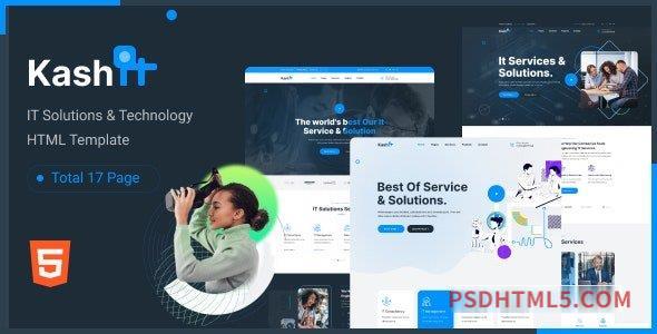 Kashit – Technology – IT Solutions HTML Template-尚睿切图网