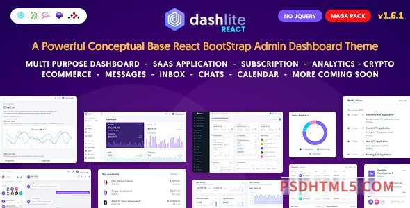 DashLite v1.6.1 - React Admin Dashboard Template-尚睿切图网