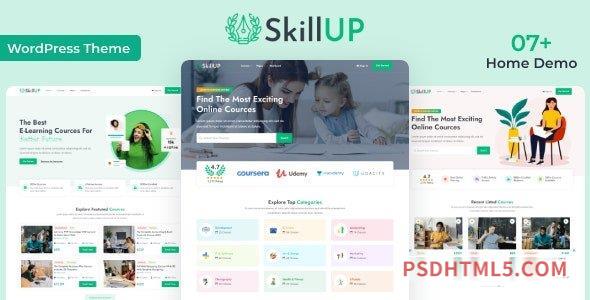 SkillUp v1.0.15 - Online Education wordpress主题-WordPress Theme-尚睿切图网