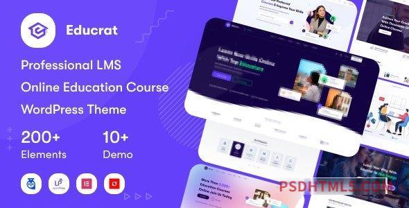 Educrat v1.0.13 - Online Course Education wordpress主题-WordPress Theme-尚睿切图网