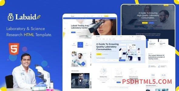 Labaid – Laboratory – Science Research HTML Template-尚睿切图网