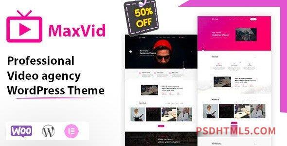 MaxVid v3.0 - Video Agency wordpress主题-WordPress Theme-尚睿切图网