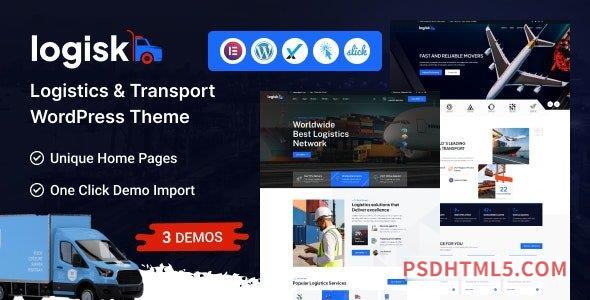 Logisk v1.0 – Transport – Logistics Service wordpress主题-WordPress Theme-尚睿切图网