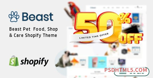 Beast v1.0.2 – Pet Shop Food Animal Care Responsive Shopify Theme | OS 2.0-尚睿切图网