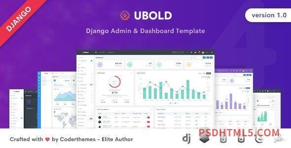 Ubold – Django Admin – Dashboard Template-尚睿切图网