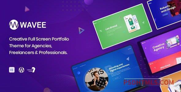 Wavee v1.3.3 – Creative Portfolio wordpress主题-WordPress Theme-尚睿切图网