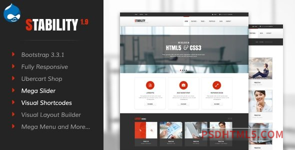 Stability v2.2 – Responsive Drupal 7 Ubercart Theme-尚睿切图网