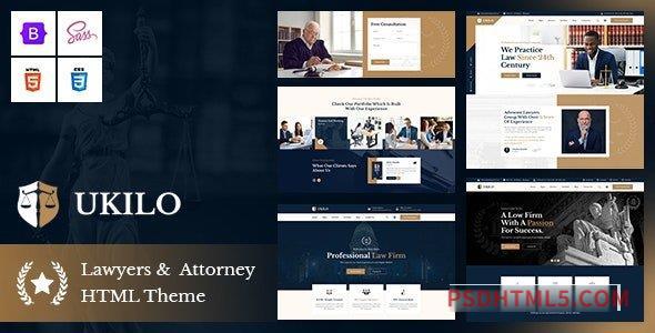 Ukilo – Lawyers And Attorney HTML5 Template-尚睿切图网