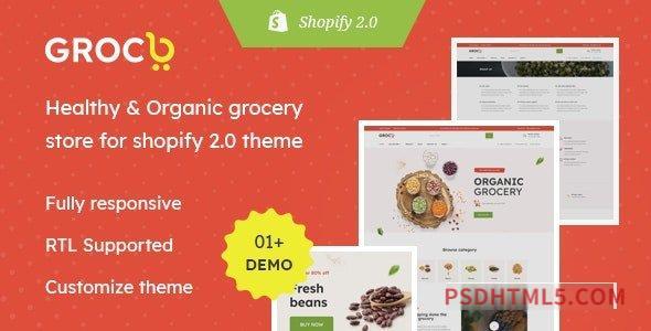 Groco v1.0 - The Grocery - Supermarket Responsive Shopfiy Theme-尚睿切图网