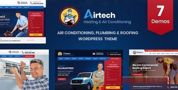 Airtech v3.4 – Plumber HVAC and Repair theme-尚睿切图网