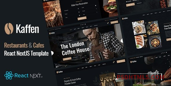 Kaffen v1.0 - Restaurant - Cafe React NextJS Template-尚睿切图网