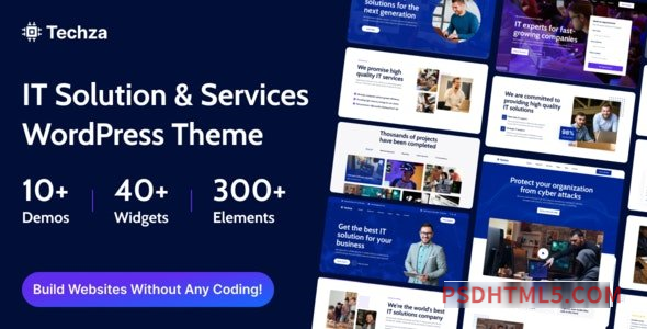 Techza v1.0.1 - IT Solutions - Technology wordpress主题-WordPress Theme-尚睿切图网