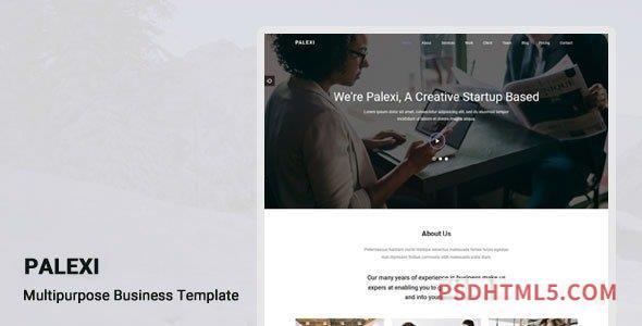 Palexi – One Page HTML5 Template-尚睿切图网