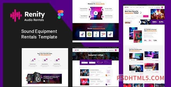 Renity – Equipment Rentals HTML Template-尚睿切图网