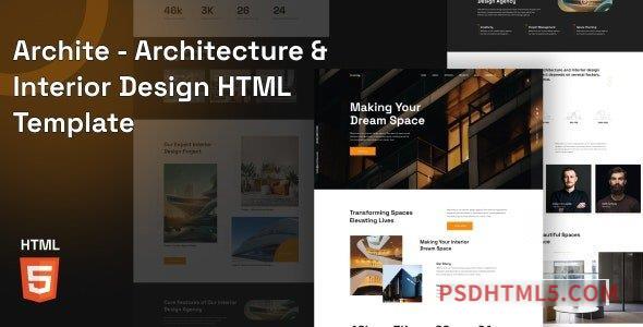 Archite - HTML Template for Architecture and Interior Designer-尚睿切图网