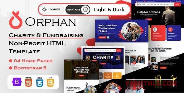 Orphan – Charity and Fundraising Non-Profit HTML Template-尚睿切图网