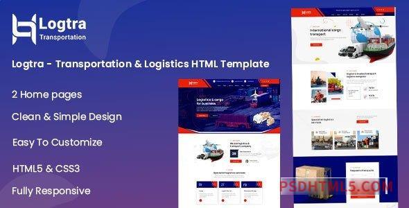 Logtra v1.1 - Transportation - Logistics HTML Template-尚睿切图网