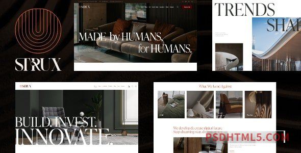 Strux v1.0 - Architecture - Interior Design wordpress主题-WordPress Theme-尚睿切图网