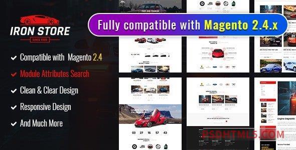 Ironstore v2.2.0 - Best Magento 2 Auto Parts Theme-尚睿切图网