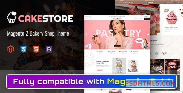 Cakestore v1.2.0 - Responsive Magento 2 Bakery Theme-尚睿切图网