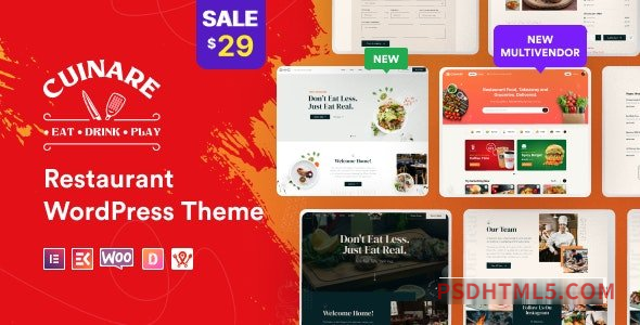 Cuinare v1.0.7 - Multivendor Restaurant wordpress主题-WordPress Theme-尚睿切图网