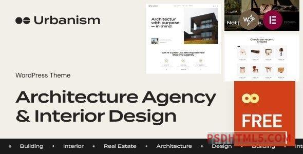 Urbanism v1.0 – Architecture Agency – Interior Design wordpress主题-WordPress Theme-尚睿切图网