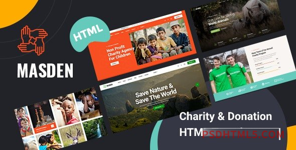 Masden - Charity - Donation HTML Template-尚睿切图网