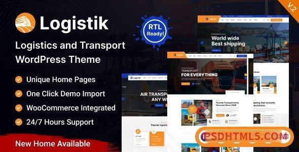 Logistik v1.0.0 – Transport - Logistics wordpress主题-WordPress Theme-尚睿切图网