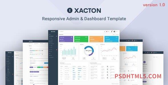 Xacton – Admin – Dashboard Template-尚睿切图网