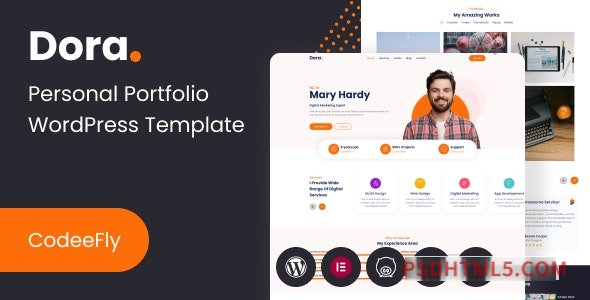 Dora v1.0 – Personal Portfolio wordpress主题-WordPress Theme-尚睿切图网