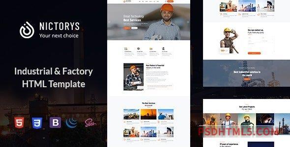 Nictorys – Industry – Industrial Template-尚睿切图网