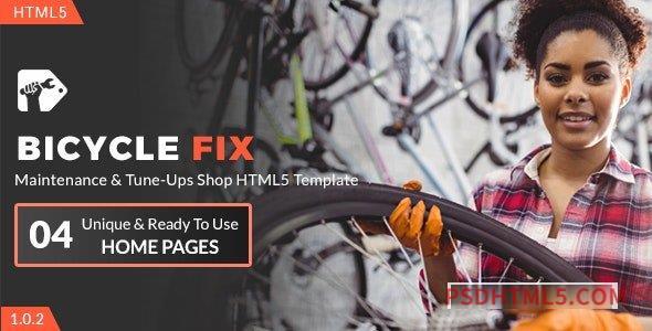 Bicycle Fix – Maintenance and Tune-Ups Shop HTML5 Template-尚睿切图网