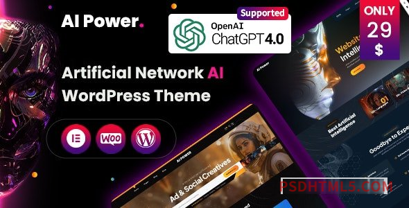 AI Power v1.0 – AI wordpress主题-WordPress Theme-尚睿切图网