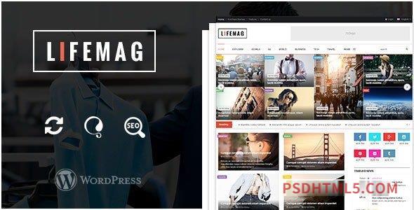 LifeMag v1.0.4 – Responsive Magazine wordpress主题-WordPress Theme-尚睿切图网