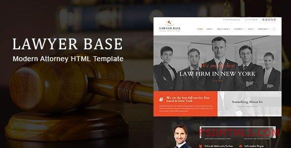 Lawyer Base – Attorney HTML Template-尚睿切图网