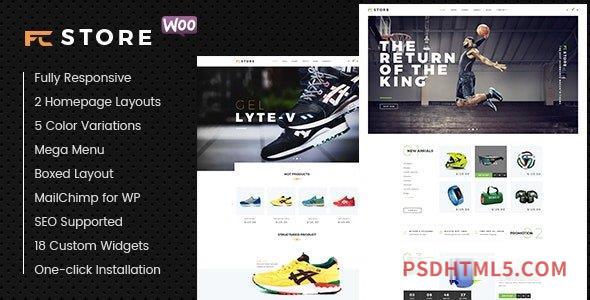 FcStore v1.2.12 – Sports, Fitness and Gym WooCommerce wordpress主题-WordPress Theme-尚睿切图网