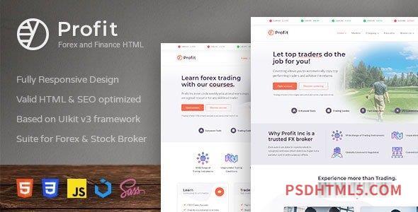 Profit – Forex and Finance HTML Template-尚睿切图网