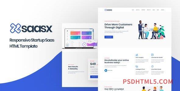 SaasX – Saas Startup HTML Template-尚睿切图网