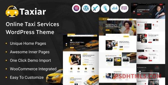 Taxiar v1.0 – Online Taxi Service wordpress主题-Wordpress Theme-尚睿切图网